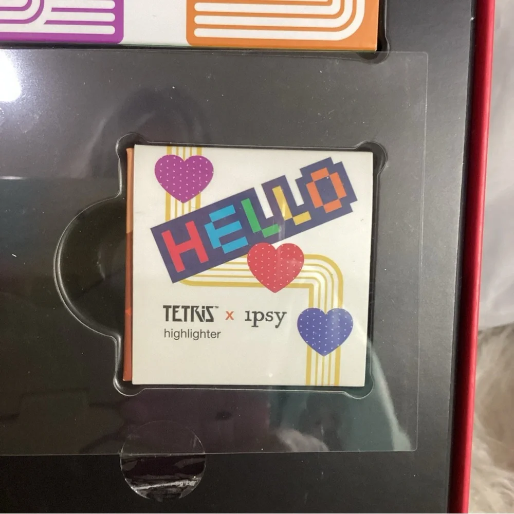 Ipsy x Tetris - Game Over - Complete Makeup Cosmetic Set in Collectible Box RARE